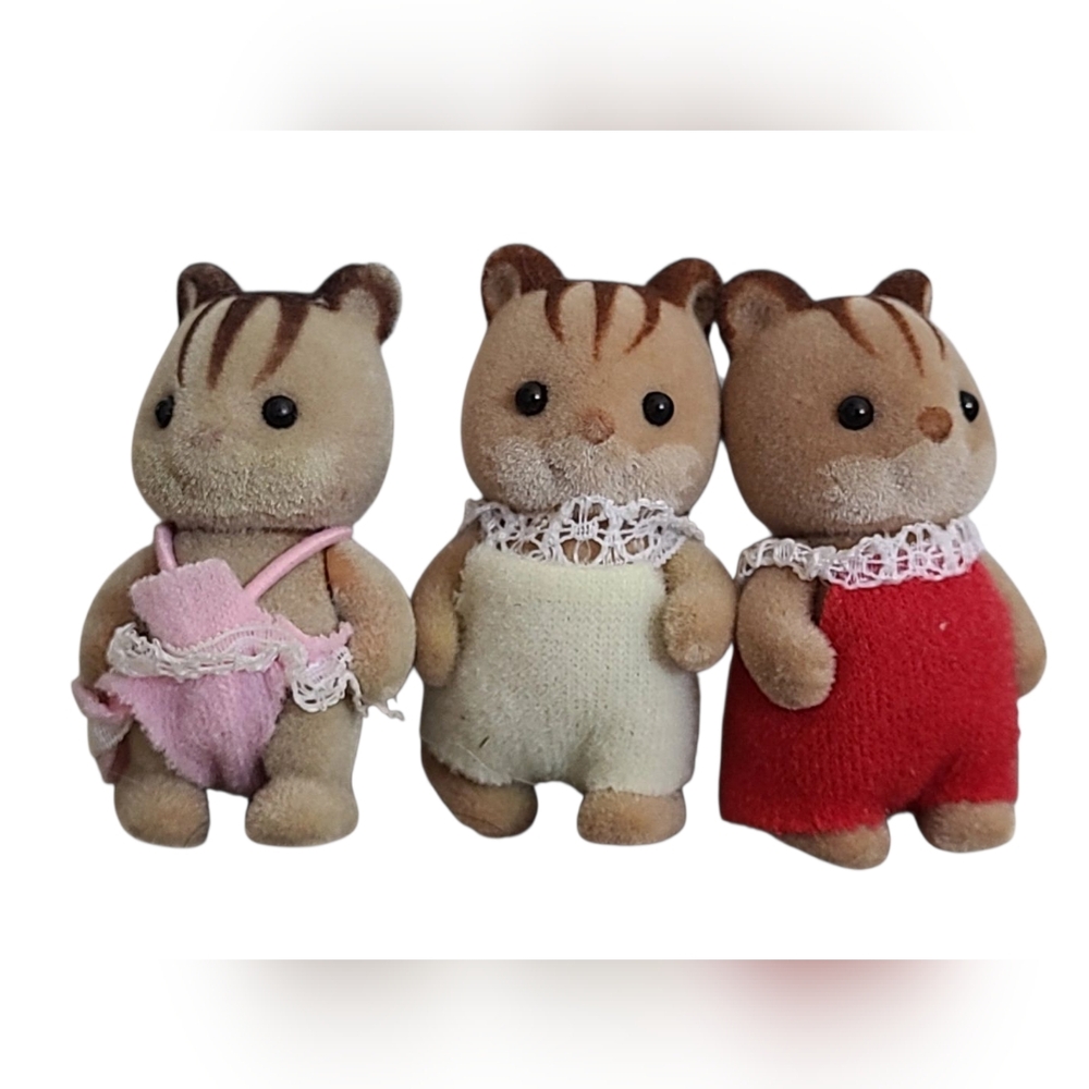 3x Baby Squirrel- Calico Critters Set